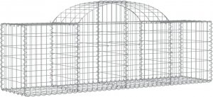 vidaXL Kosze gabionowe, 5 szt., 200x50x60/80 cm, galwanizowane żelazo 3