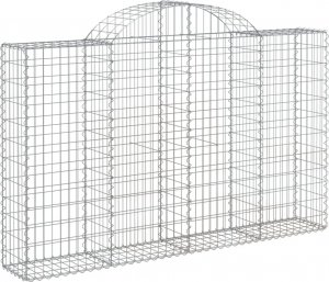 vidaXL Łukowaty kosz gabionowy 200x30x120/140 cm, galwanizowane żelazo 2