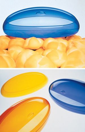 Alessi Gnam Chlebak na pieczywo z termoplastiku, pomarańczowy (ASG22 O) 2