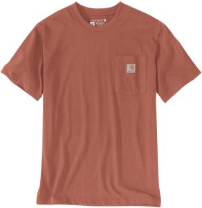 Carhartt Koszulka Carhartt Heavy K87 Pocket Terracotta 1