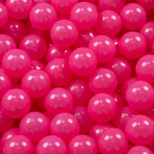 KiddyMoon KiddyMoon Plastikowe piłeczki 7cm ciemny róż 50 Zabawka zestaw kulek 2