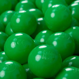 KiddyMoon KiddyMoon Plastikowe piłeczki 6cm zielony 100/6cm Zabawka zestaw kulek 1