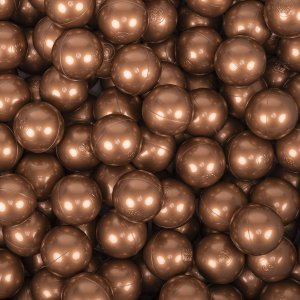 KiddyMoon KiddyMoon Plastikowe piłeczki 7cm miedziany 50 Zabawka zestaw kulek 2