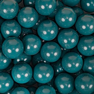 KiddyMoon KiddyMoon Plastikowe piłeczki 7cm ciemny turkus 50 Zabawka zestaw kulek 2