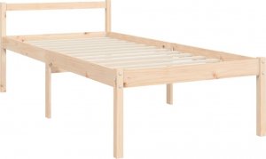 vidaXL Rama łóżka z wezgłowiem, 3FT, pojedyncza, lite drewno 9