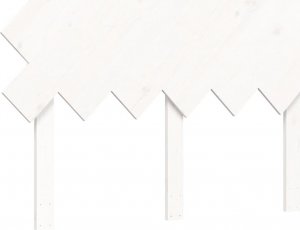 vidaXL Rama łóżka z wezgłowiem, biała, 120x200 cm, lite drewno 8
