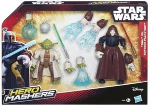 Figurka Hasbro Star Wars Hero Mashers Yoda vs. Emperor Palpatine - 240537 1