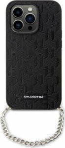 Karl Lagerfeld Karl Lagerfeld Saffiano Monogram Chain - Etui iPhone 14 (Czarny) 1