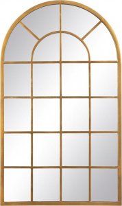 Bigbuy Home Lustro ścienne 65 x 2,5 x 110 cm Złoty Metal Okno 1