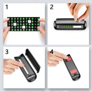 Gold Start Odświeżacz powietrza z Twoim numerem telefonu, Kolor: Biały 3