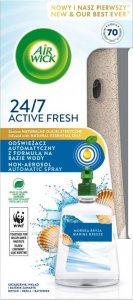 Air Wick Air Wick Active Fresh odświeżacz automatyczny z formułą na bazie wody i wkład Morska Bryza 228ml 1