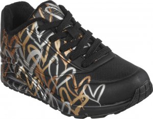 Skechers Skechers damskie buty sportowe UNO METALLIC LOVE 155523/BKGD 37 6