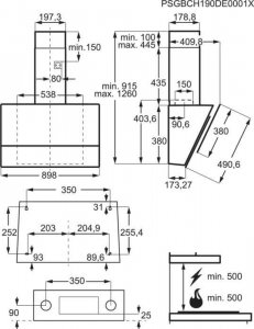 Okap Electrolux Okap kominowy Electrolux LFV619R one size 4