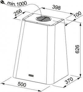 Okap Franke NAS RTV AGD Okap SMART DECO FSMD 508 WH matowy biały 10