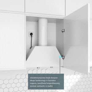 Okap Globalo Okap kuchenny Floweri 60.2 White 10