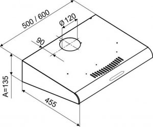 Okap MPM Okap do zabudowy MPM-61-PX-71 inox 2