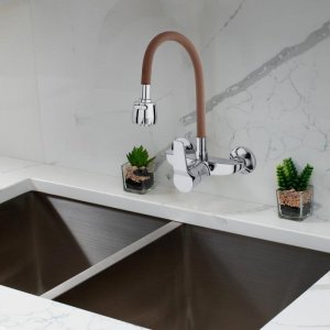 Bateria kuchenna YokaHome Diosa ścienna brązowa (BZ.DIOSA-BGE) 2