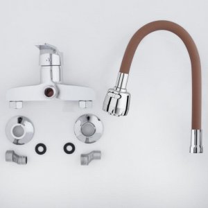 Bateria kuchenna YokaHome Diosa ścienna brązowa (BZ.DIOSA-BGE) 6