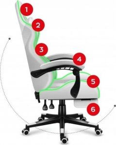 Fotel Huzaro Force 4.7 White RGB 11