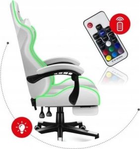 Fotel Huzaro Force 4.7 White RGB 3