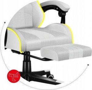 Fotel Huzaro Force 4.7 White RGB 4