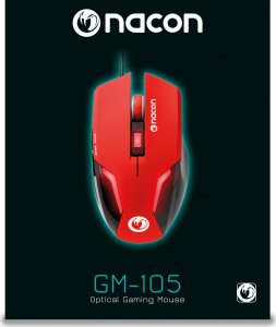 Mysz Nacon GM-105 czerwona (PCGM-105RED) 3