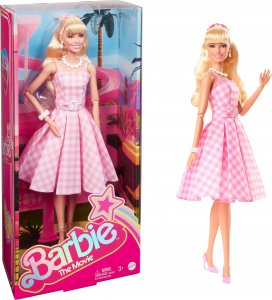 Lalka Barbie Mattel Margot Robbie jako Barbie (różowa sukienka) HPJ96 1