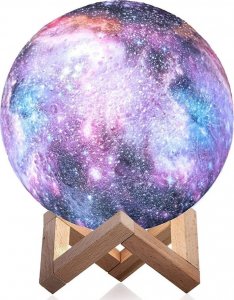 Berger Lampka nocna Księżyc Galaxy 3D pilot 40 cm 1