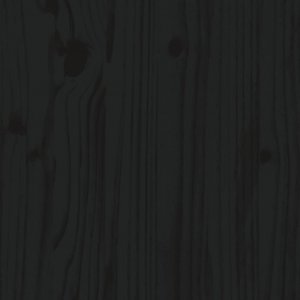 vidaXL Rama łóżka z wezgłowiem, czarna, 200x200 cm, lite drewno 11