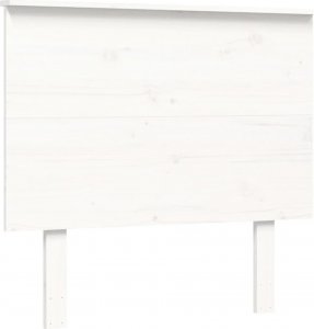 vidaXL Rama łóżka z wezgłowiem, biała, 100x200 cm, lite drewno 8