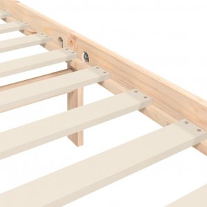 vidaXL Rama łóżka z wezgłowiem, 160x200 cm, lite drewno 10