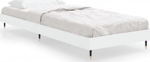 vidaXL Rama łóżka, biała, 75x190 cm, materiał drewnopochodny 2
