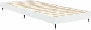 vidaXL Rama łóżka, biała, 75x190 cm, materiał drewnopochodny 5