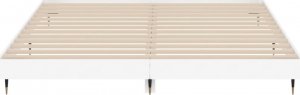 vidaXL Rama łóżka, biała, 200x200 cm, materiał drewnopochodny 6