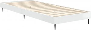vidaXL Rama łóżka, biała, połysk, 75x190 cm, materiał drewnopochodny 5