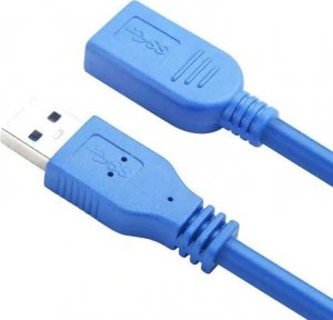 Kabel USB Aptel USB-A - USB-A 1.5 m Niebieski (KP9A) 3