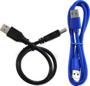 Kabel USB Vega USB-A - USB-A Czarno-niebieski (28827) 1