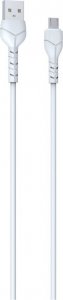 Kabel USB Devia Devia kabel Kintone USB - MicroUSB 1,0 m 2,1A biały 2