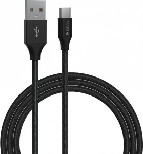 Kabel USB Devia Devia kabel Gracious USB - USB-C 2,0 m 2,1A czarny 1