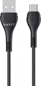 Kabel USB Havit HAVIT kabel  CB6161 USB - USB-C  1,0m czarny 1