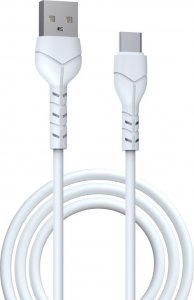 Kabel USB Devia Devia kabel Kintone USB - USB-C 1,0 m 2,1A biały 1