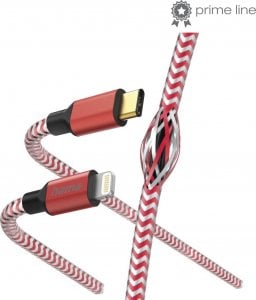 Kabel USB Hama USB-C - Lightning 1.5 m Czerwony (002015620000) 1
