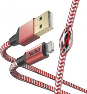 Kabel USB Hama USB-A - Lightning 1.5 m Czerwony (002015540000) 5