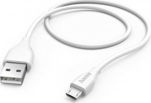 Kabel USB Hama USB-A - microUSB 1.5 m Biały (002015870000) 1