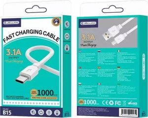 Kabel USB nemo USB-A - USB-C 1 m Biały (6974929202231) 3