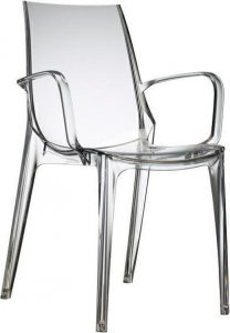 SCAB Design Krzesło Vanity Arm transparentne z tworzywa 1