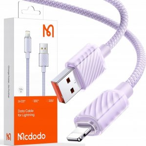 Kabel USB Mcdodo USB-A - Lightning 1.2 m Fioletowy (CA-3642) 1