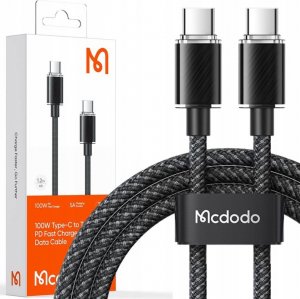 Kabel USB Mcdodo USB-C - USB-C 1.2 m Czarny 1