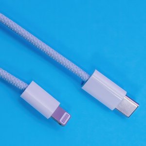 Kabel USB TelForceOne USB-C - Lightning 1 m Niebieski (OEM0101122) 6