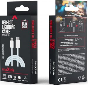 Kabel USB TelForceOne USB-C - Lightning 1 m Niebieski (OEM0101122) 8